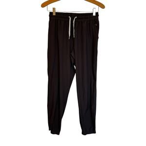 Vuori Women's Weekend Jogger Pants Black Pull On Travel Gym Workout Commute S